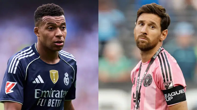 Kylian Mbappe received a Lionel Messi reality check from Leonardo Balerdi