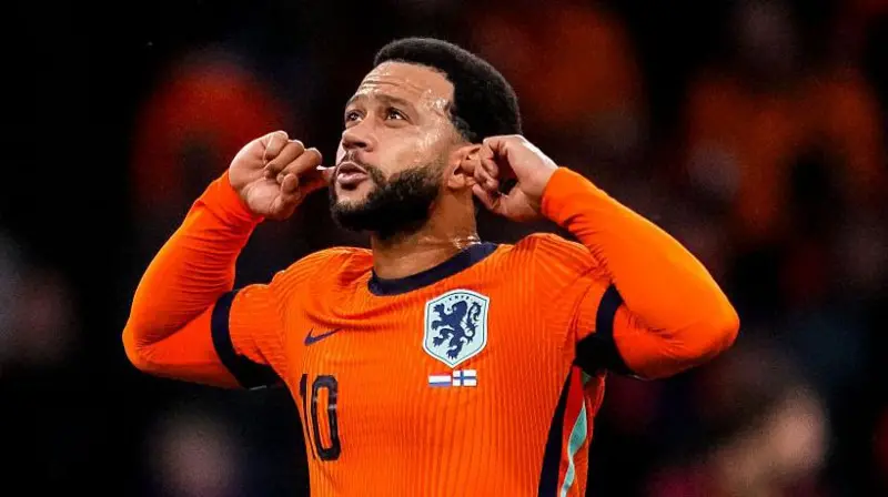 Memphis Depay has been involved in 89 goals for the Netherlands - a national record