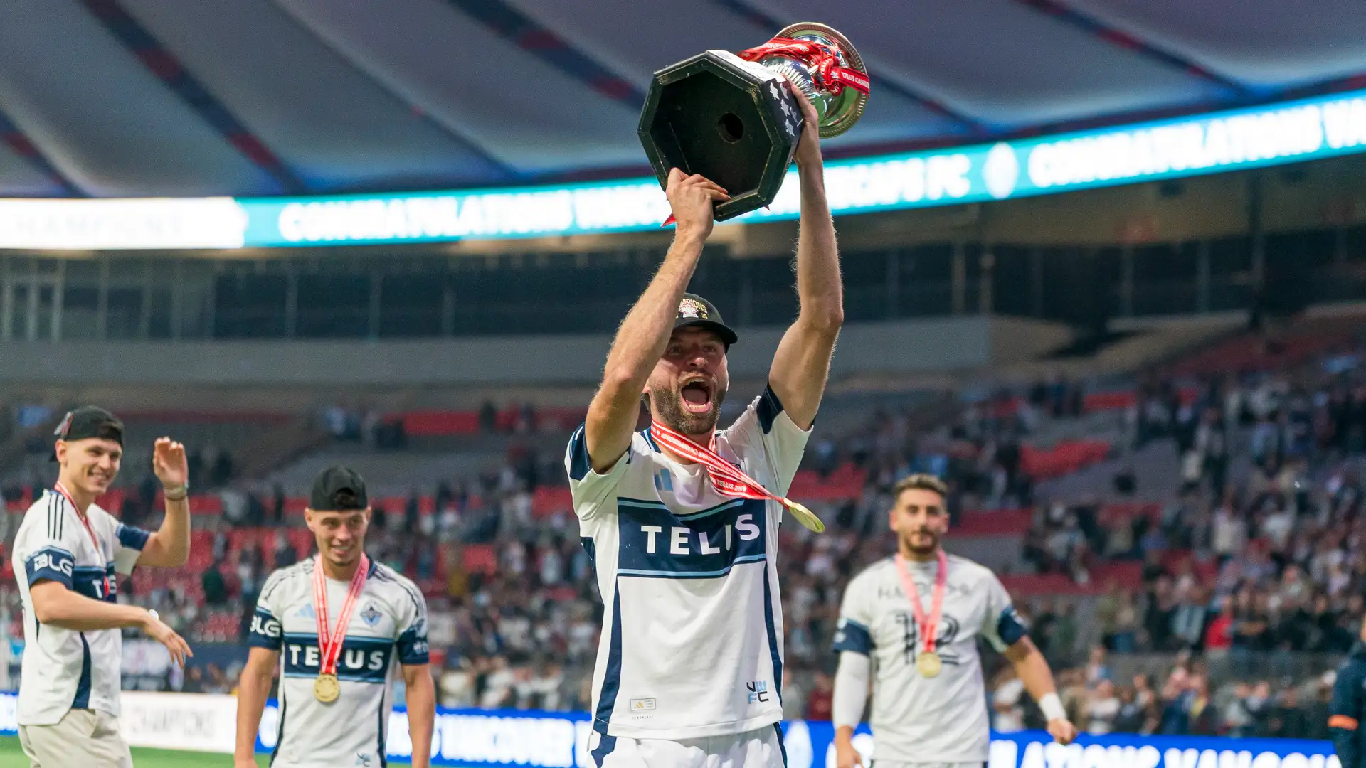 Thomas Muller marked his 300th career goal and lifted his first trophy with the Vancouver Whitecaps in trademark fashion. The German legend scored and assisted in a 4-2 win over Vancouver FC to seal a fourth straight Canadian Championship, before celebrating with a dance and cake as the club’s official Instagram hailed him “Mr 300”.