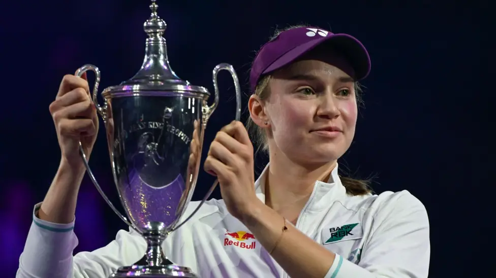 Elena Rybakina has become the first player representing Kazakhstan to win the WTA Finals