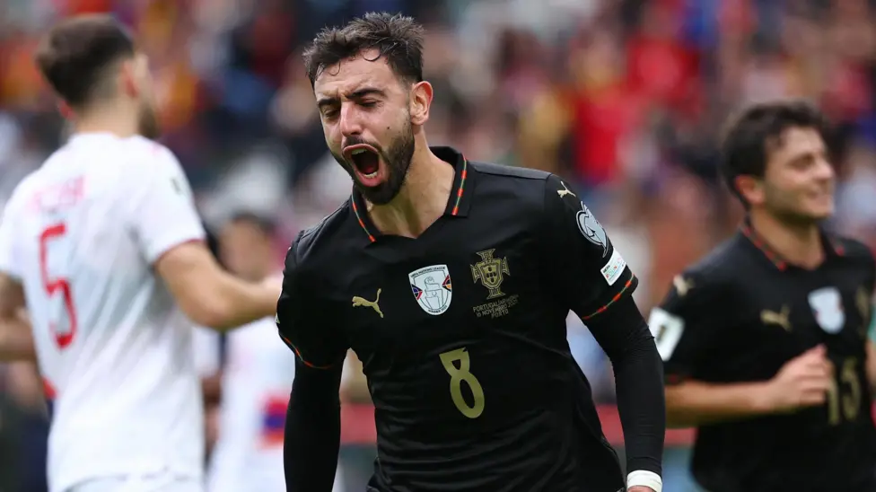 Two of Bruno Fernandes' goals came from the penalty spot