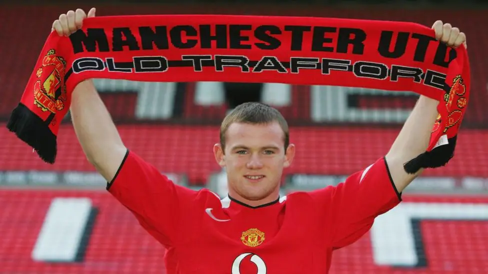 Wayne Rooney joined Manchester United in 2004