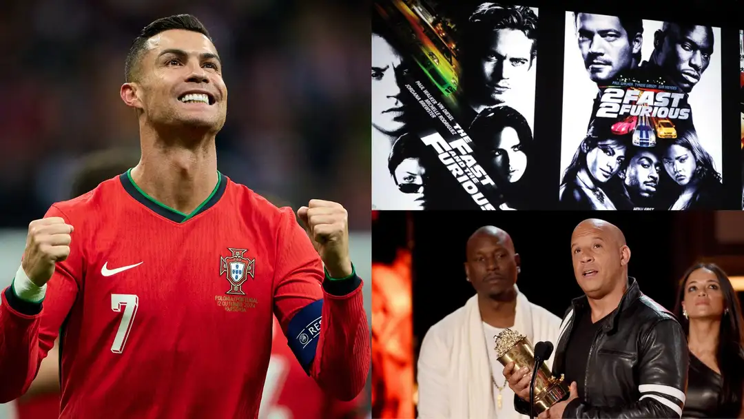 Actor Tyrese Gibson on Thursday shared a photo of football icon Cristiano Ronaldo