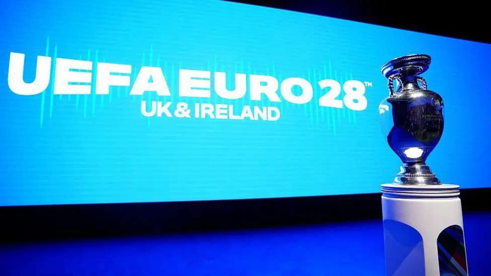 Euro 2028 will be held across nine stadiums in the UK and the Republic of Ireland