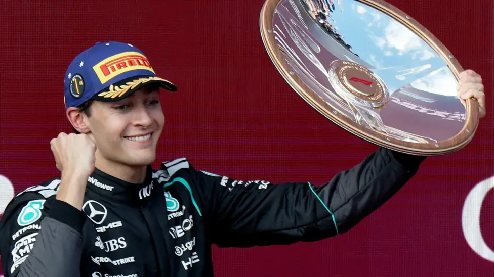 George Russell is the first Mercedes driver to win in Australia since Valtteri Bottas in 2019