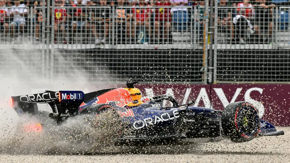 Max Verstappen will start 20th on Sunday after crashing at the start of his first flying lap in qualifying