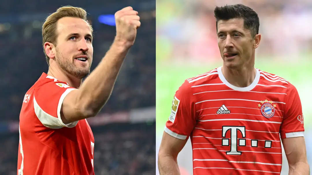 England star Harry Kane has confirmed he is officially targeting Robert Lewandowski