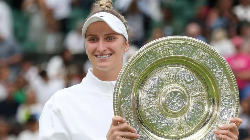 Marketa Vondrousova won the women's singles title at Wimbledon in 2023