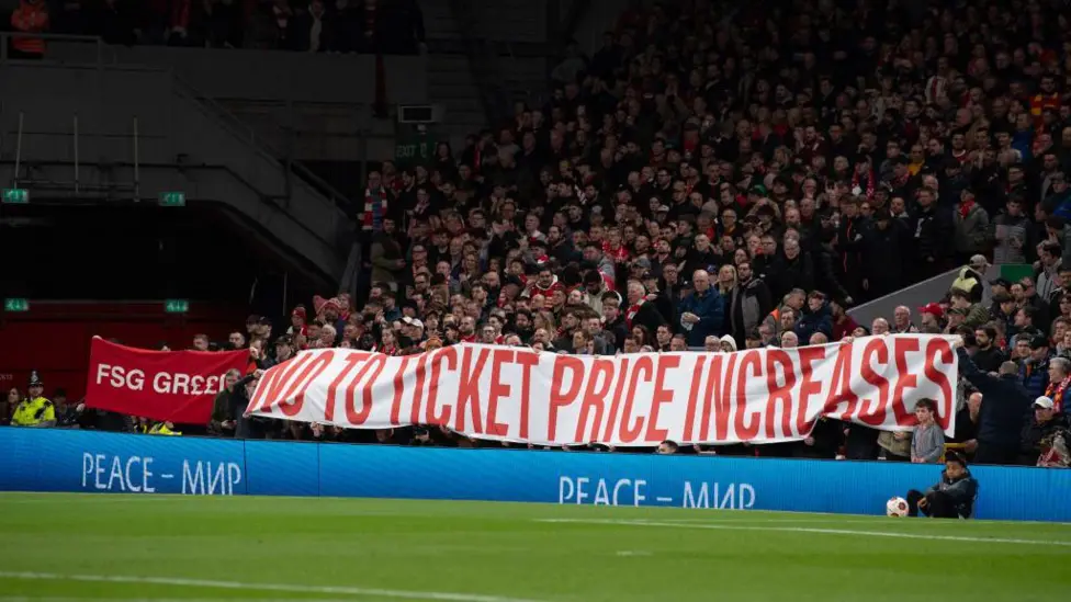 Liverpool supporters have protested against ticket price increases on multiple occasions under the ownership of Fenway Sports Group