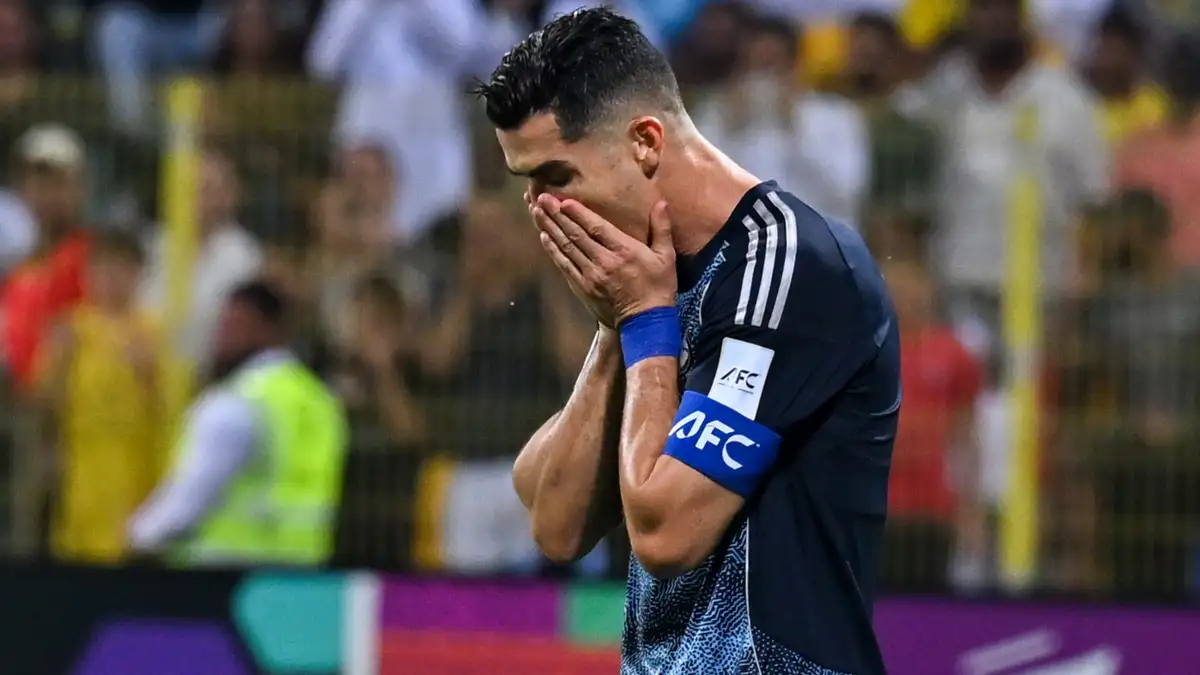 Cristiano Ronaldo has been told he's "finished" by furious Al-Nassr supporters after a shocking miss from barely three yards out in his latest outing for the Saudi Pro League giants. The 41-year-old scored in Sunday's 4-0 AFC Champions League Two quarter-final win over Al-Wasl, but was left kicking himself after a moment of uncharacteristically poor finishing.