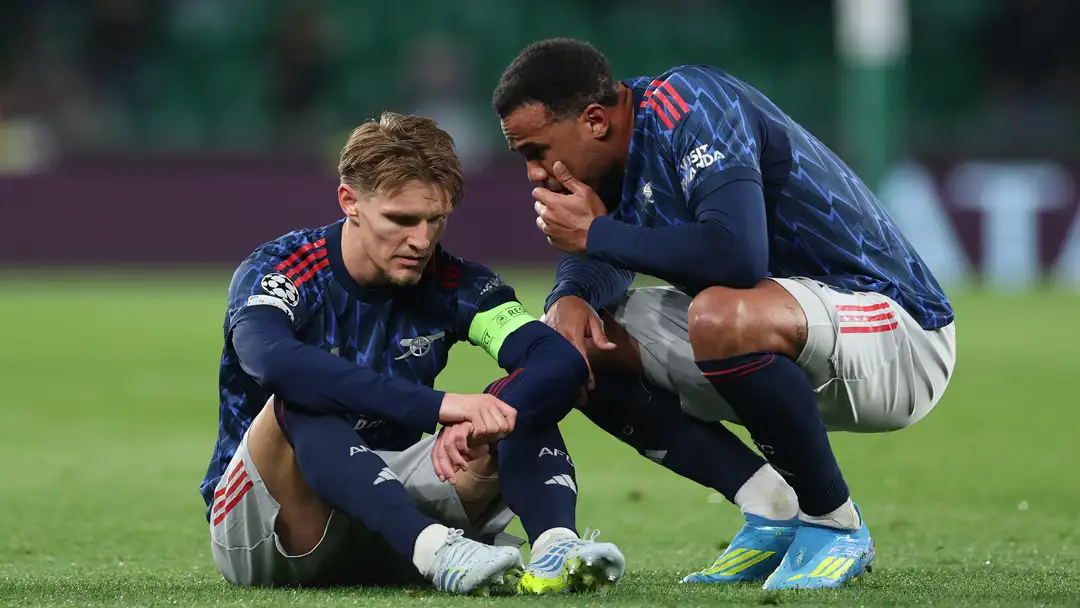 Arsenal’s victory over Sporting CP on Tuesday night was overshadowed by a fresh injury concern for captain Martin Odegaard