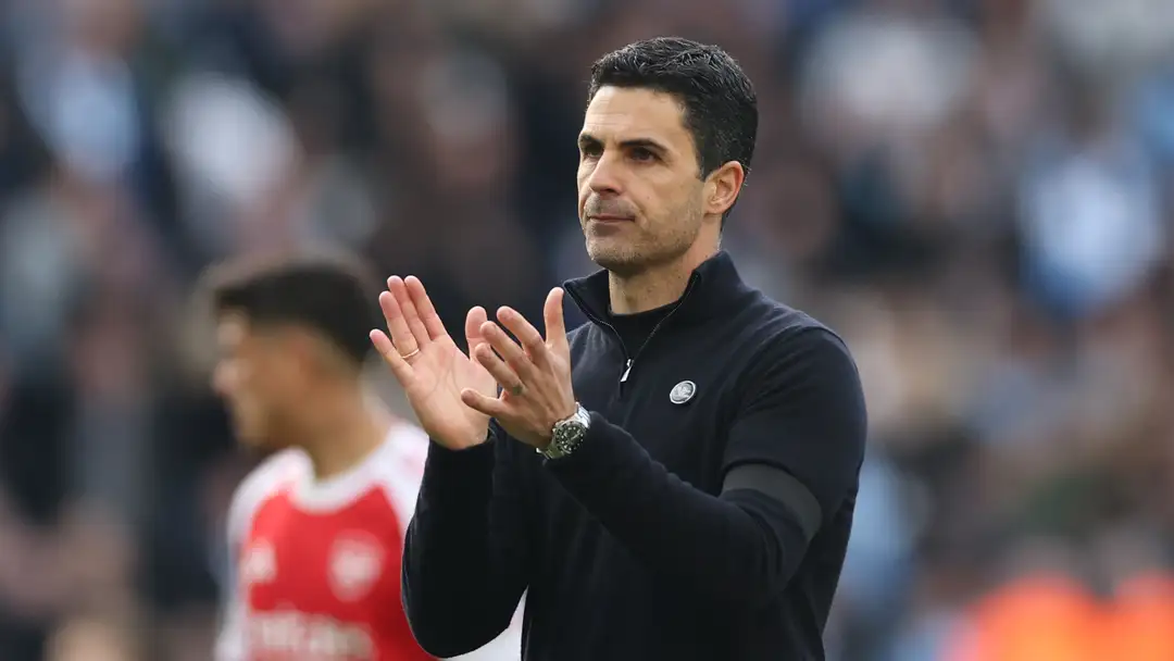 Mikel Arteta is displaying major signs of internal distress as Arsenal’s Premier League title charge continues to unravel after a damaging 2-1 defeat to Manchester Cit