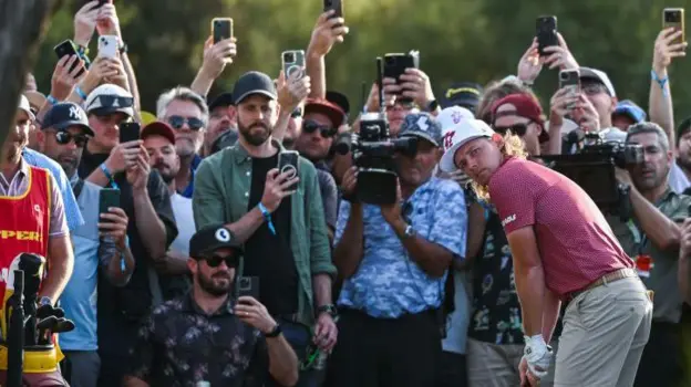 Australia's Cameron Smith was the star attraction at the LIV Adelaide event, which organisers say attracted a tournament-record 115,000 fans

