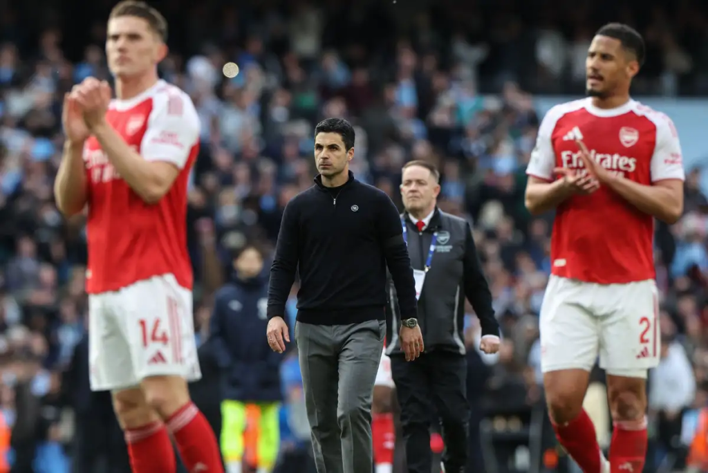 Gary Lineker has jumped to the defence of Arsenal following their 2-1 defeat to Manchester City, insisting he will not listen to claims that the Gunners have "choked" in the Premier League title race.