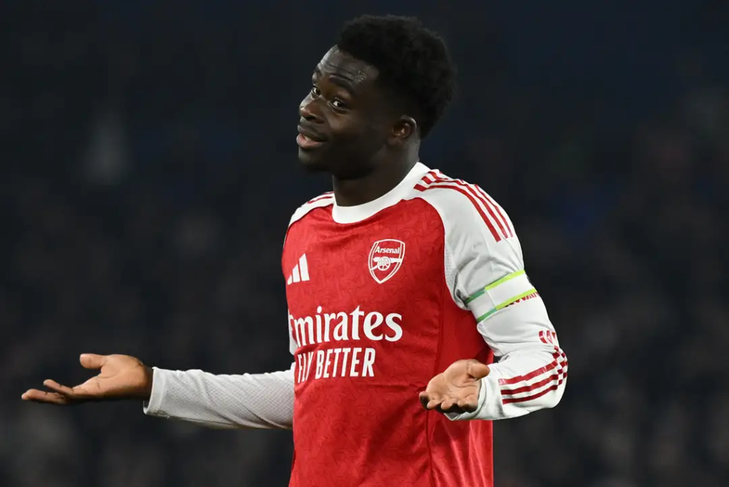 Mikel Arteta has challenged Bukayo Saka to inspire Arsenal to Premier League glory as the winger prepares for a timely return from an Achilles injury. 