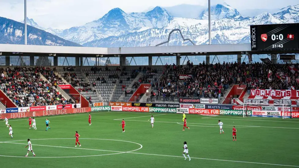 Thun play their home games at the scenic 10,000-capacity Stockhorn Arena